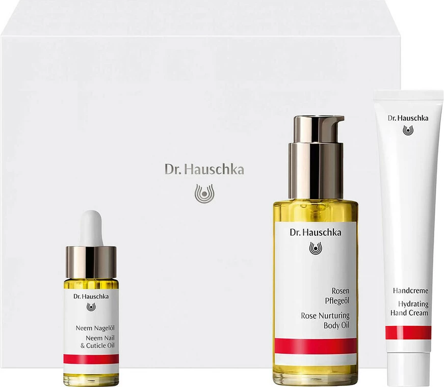 Set për kujdes trupit dhe thonjve Dr. Hauschka Beautiful Body për femra, 3 produkte