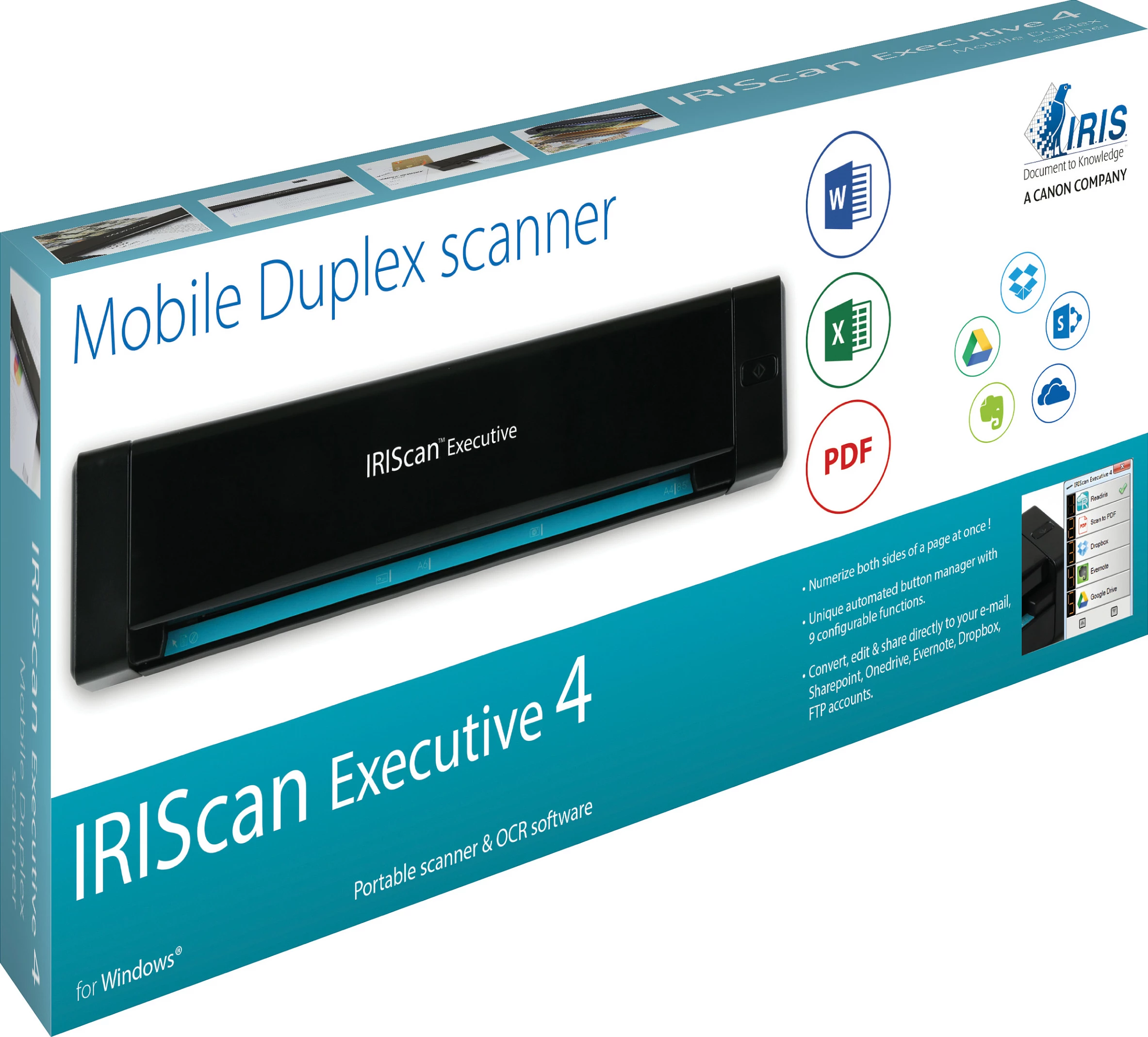 Skaner IRIS IRIScan Executive 4, duplex, A4, 600 dpi, i zi