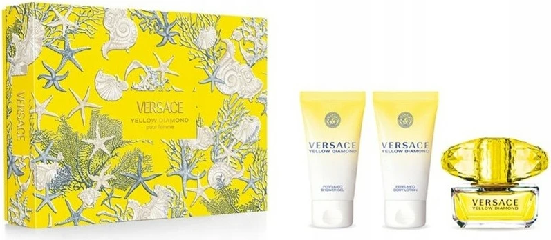 Set Eau de Toilette për femra Versace Yellow Diamond, 50ml + 50ml + 50ml