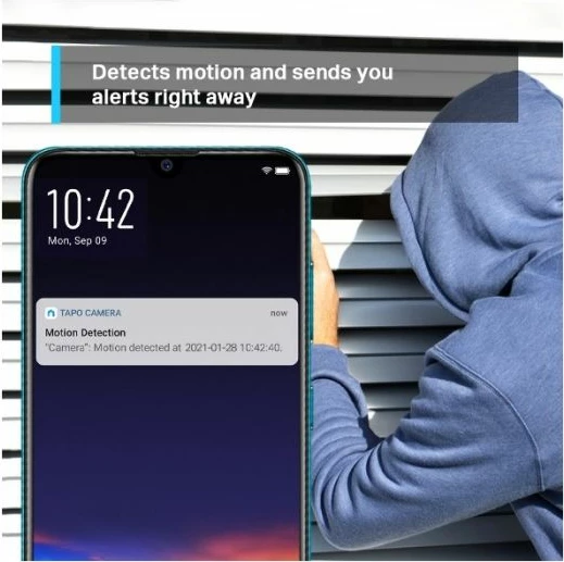kamerë sigurie Wi‑Fi TP-LINK Tapo C210 2K 3MP (2304 x 1296) Pan/Tilt, e bardhë