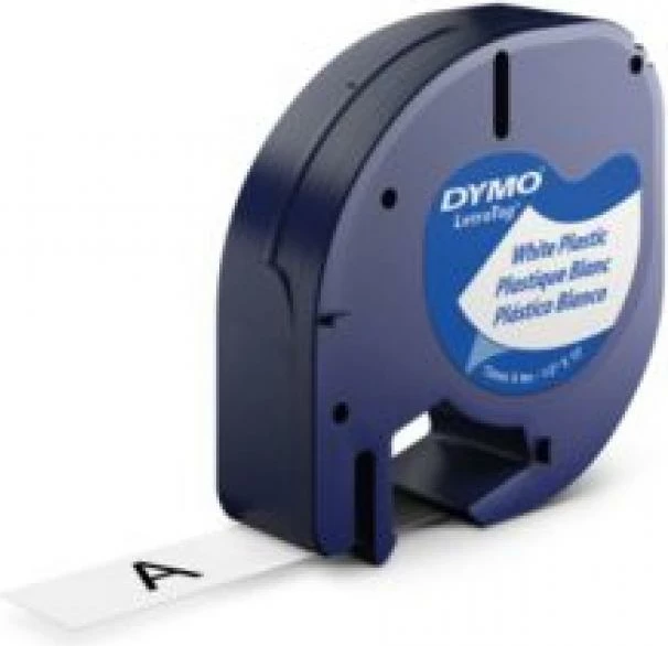 Shirit etiketimi, Dymo, LetraTag 91221 (S0721660), plastik, për pajisje LetraTag, e bardhë
