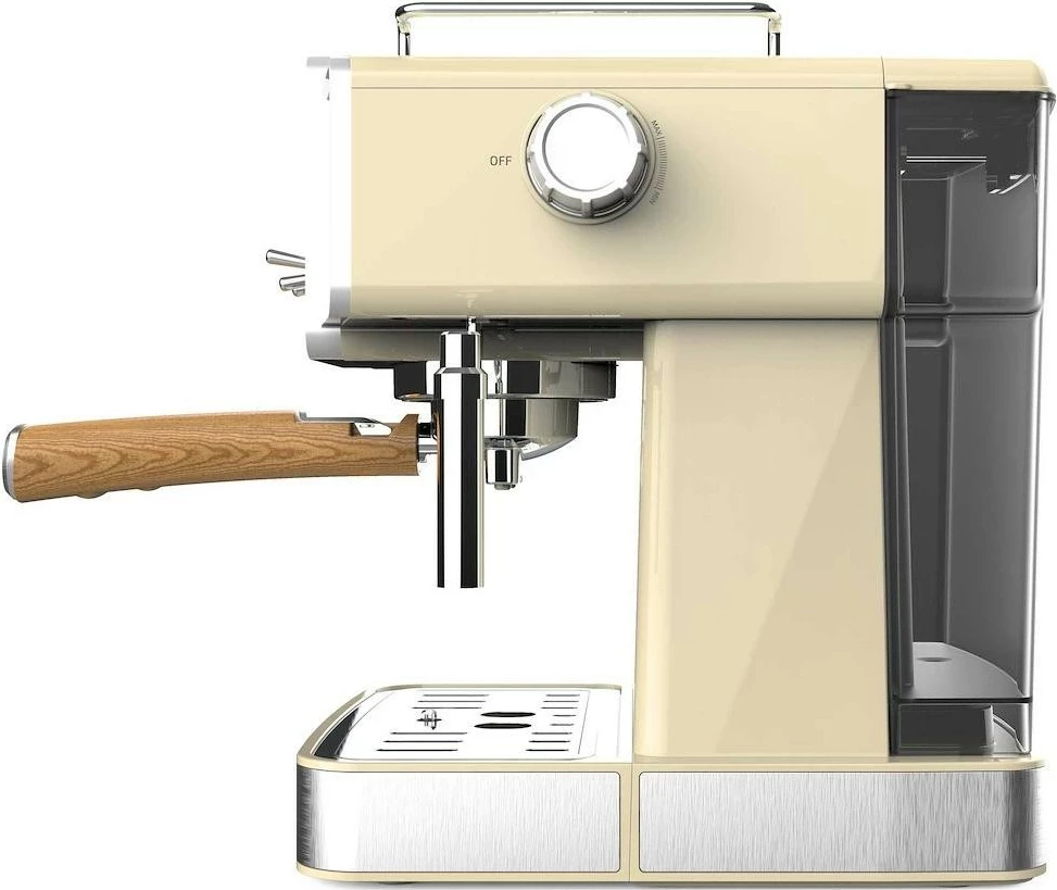 Aparat kafeje Cecotec Power Espresso 20 Tradizionale, 1L, 1350W, verdhë
