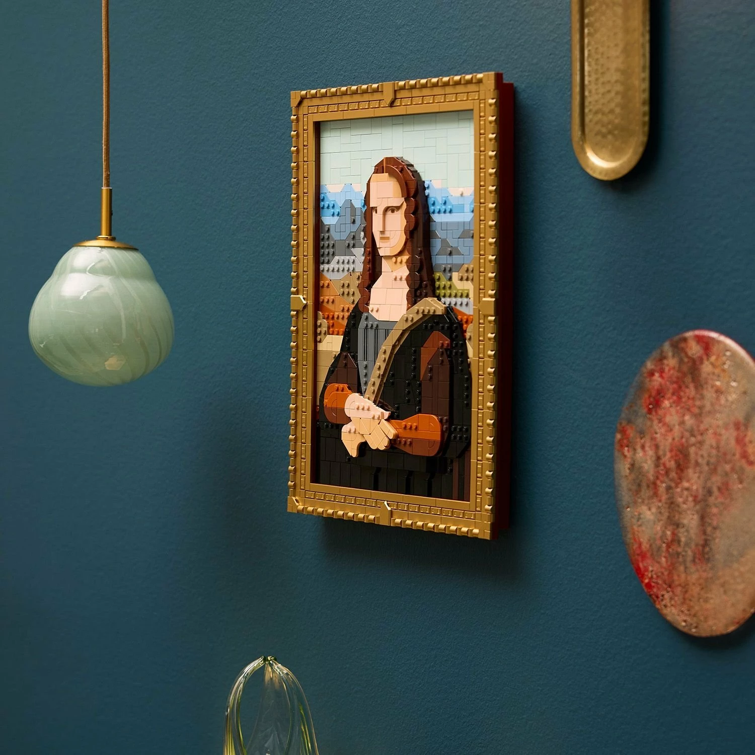 Set LEGO Art Mona Lisa 31213, 1503 pjesë, kornizë e artë