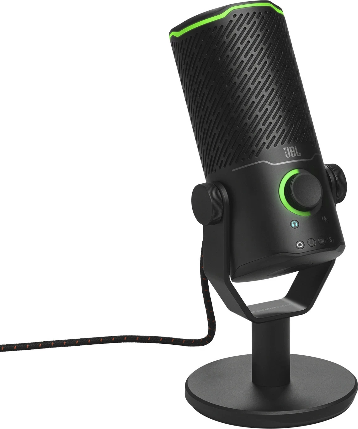 Mikrofon JBL Quantum Stream Studio, 4 mënyra regjistrimi, RGB VU meter, i zi