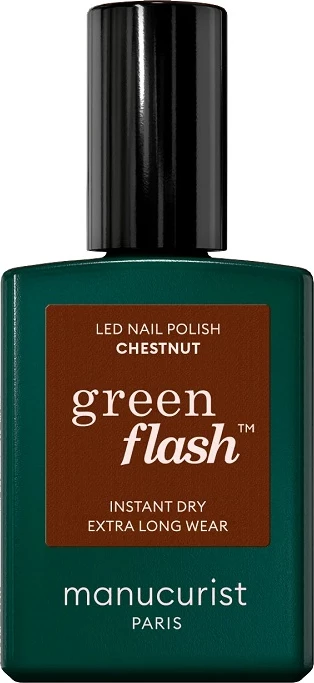Llak për thonj Manucurist Green Flash Chestnut për femra, 15ml