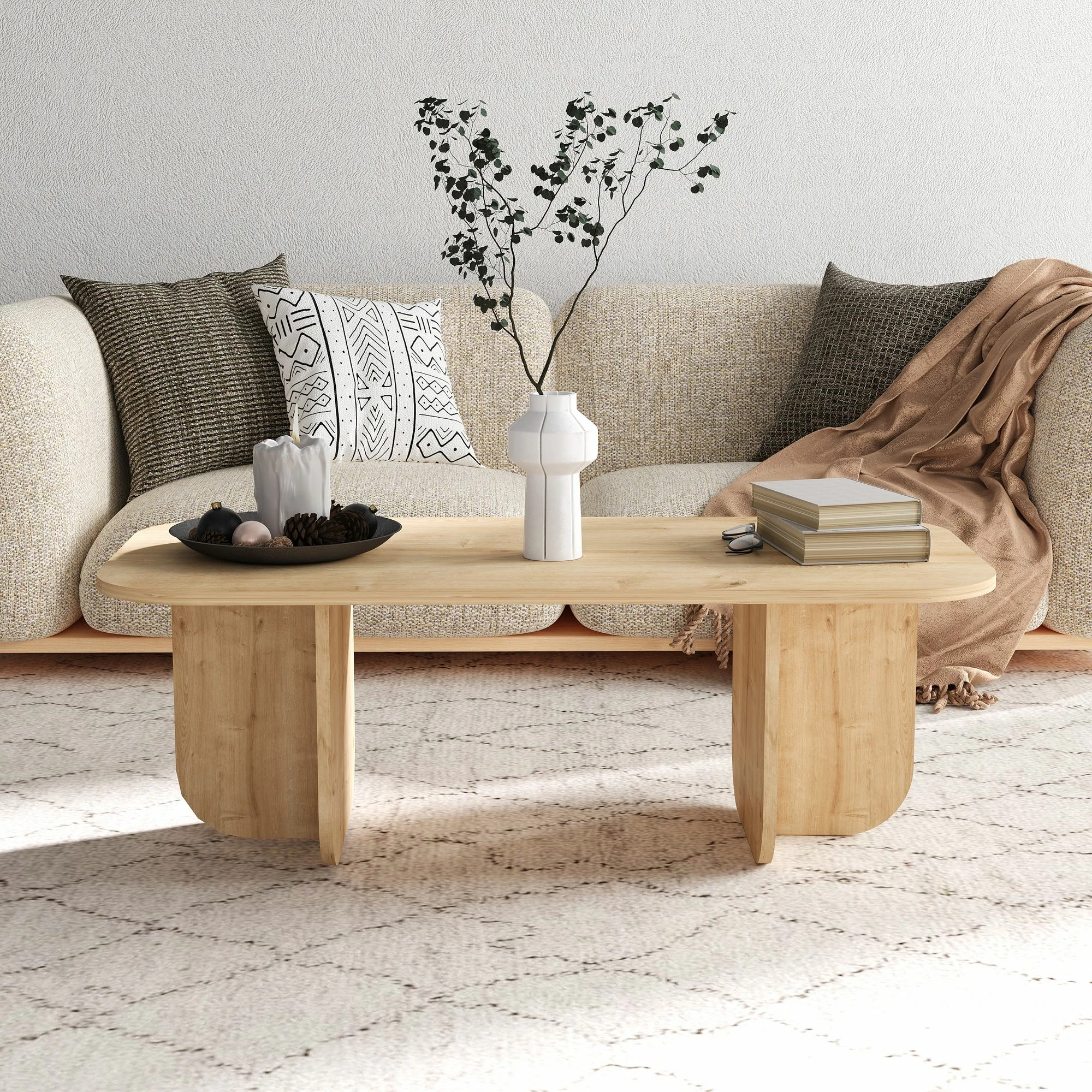 Tavolinë kafeje Skye Decor, Becaj - lisi safir