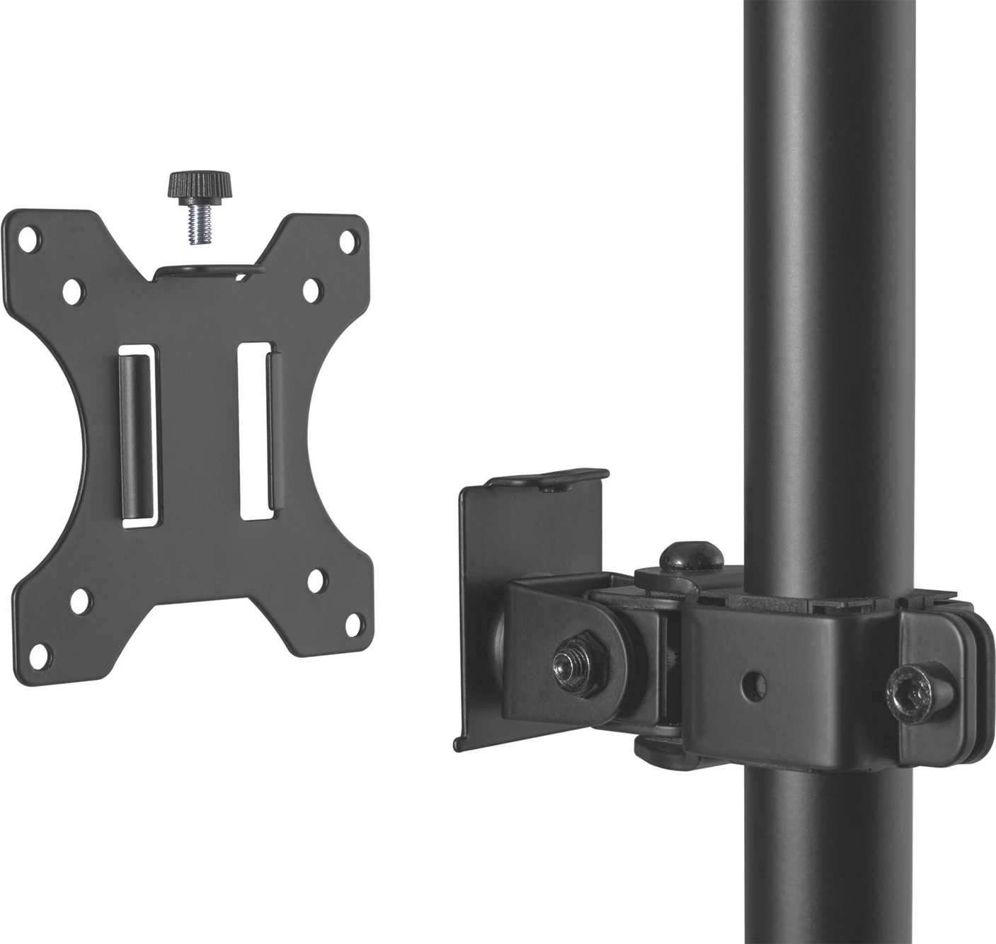 Mbajtëse monitorësh Digitus Universal Dual, vertikale, kapëse, deri 32 inç, e zezë