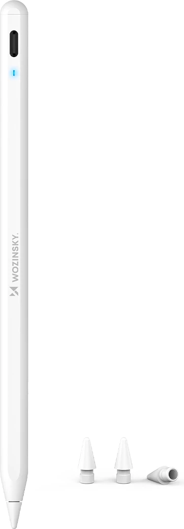 Stylus Wozinsky WRA-08 për iPad, USB-C Fast Charging, Bardhë