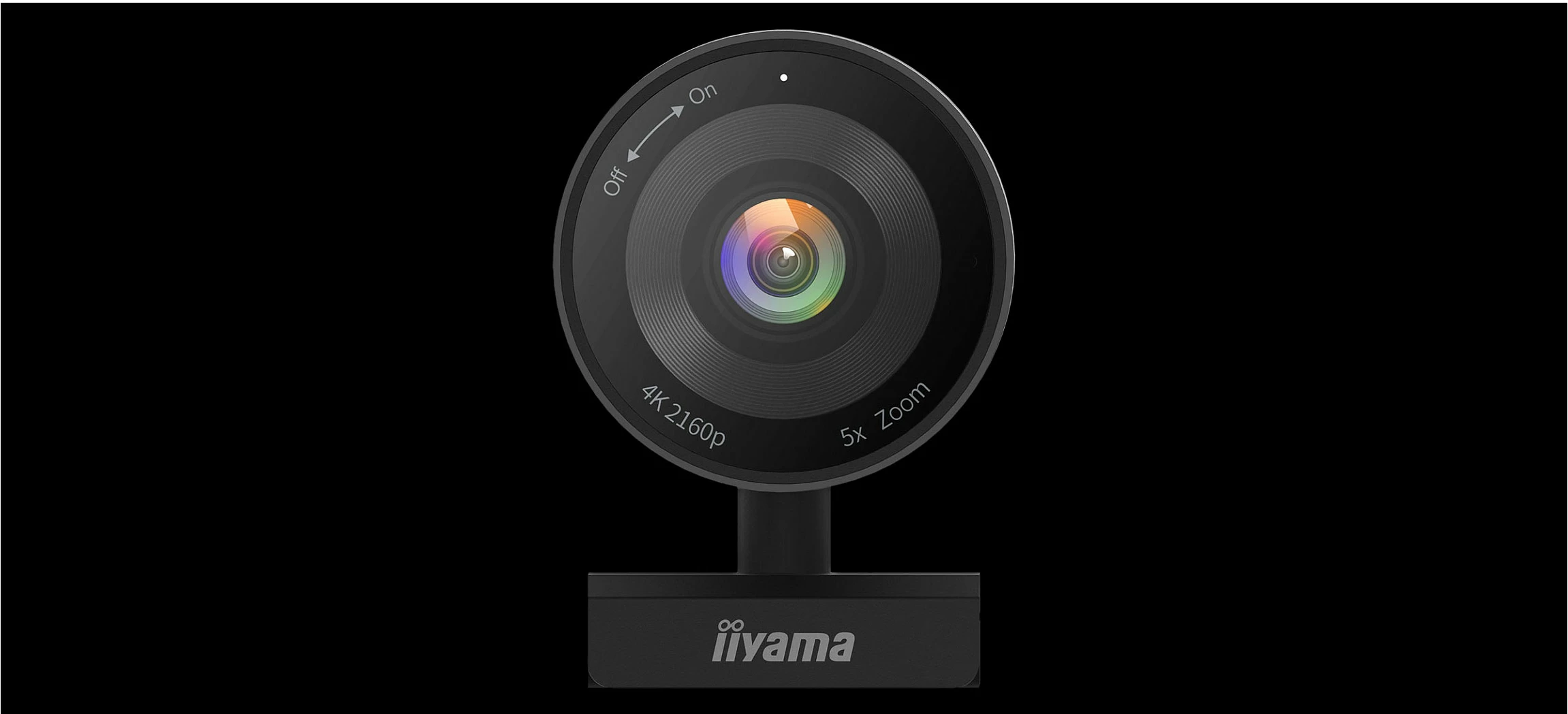 Webkamerë iiyama UC-CAM10PRO-1, 4K UHD, kënd 120°, zoom digjital 5x, USB-C, e zezë