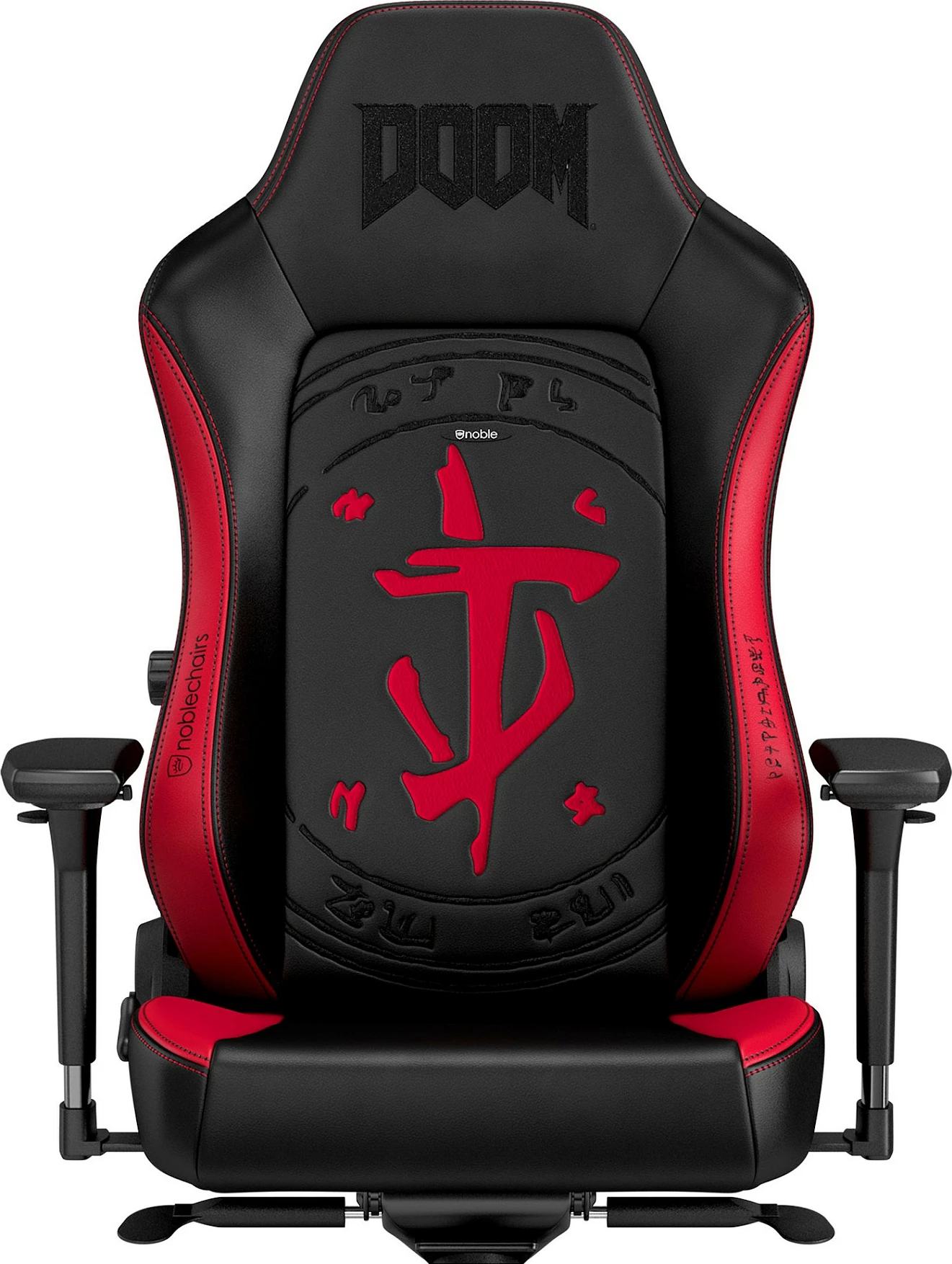 Karrige gaming Noblechairs HERO, DOOM Edition, e zezë/kuqe