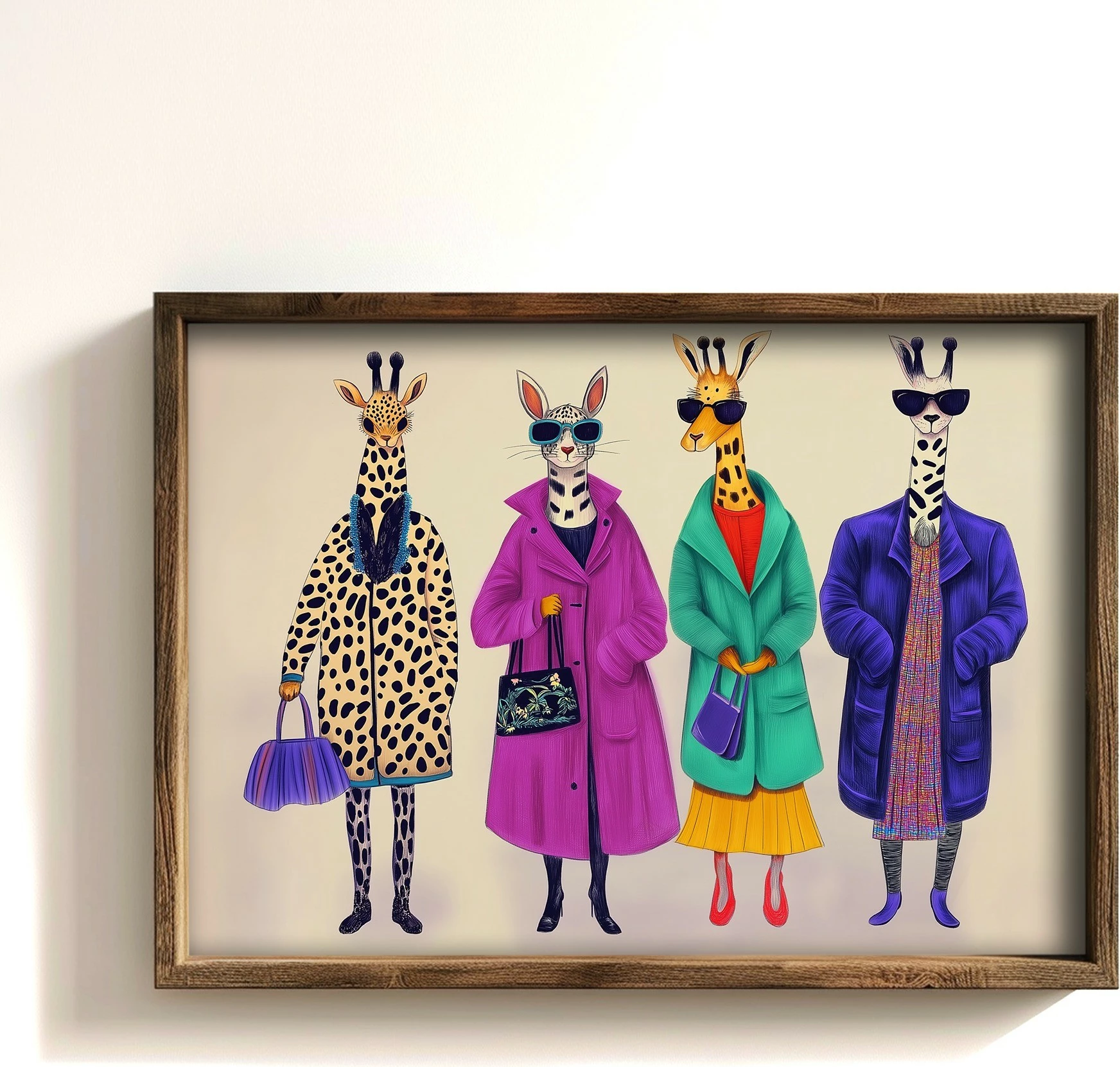 Pikturë dekorative me kornizë MDF, Wallity, TUN130-XL, shumëngjyrëshe, 50x70x3.5cm