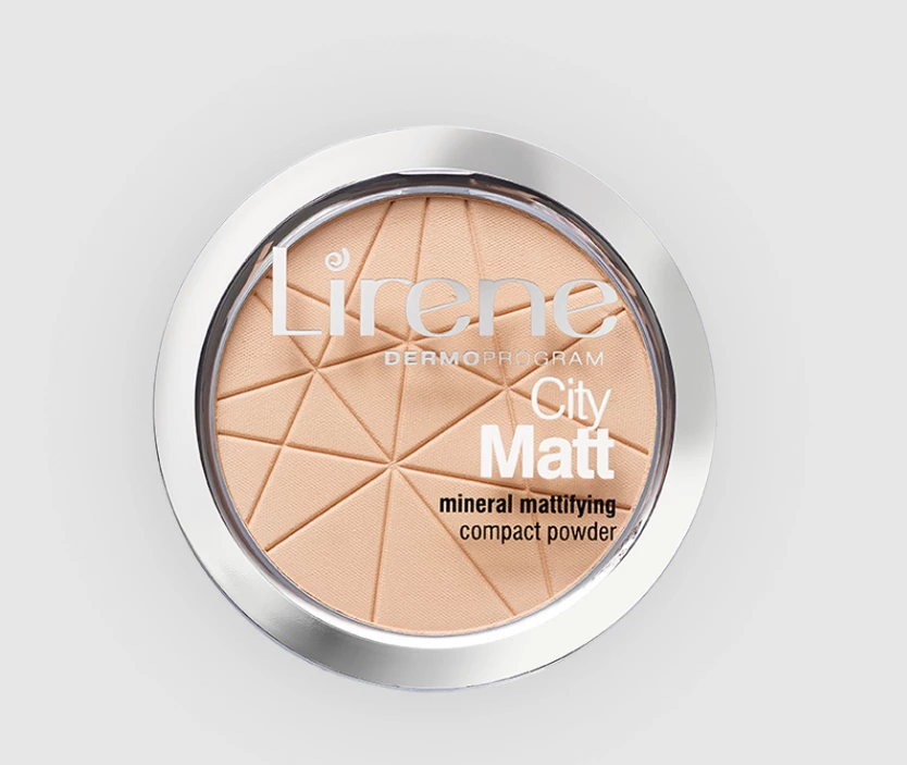 Pudër për fytyrë Lirene City Matt, 02 Natural, 9 g