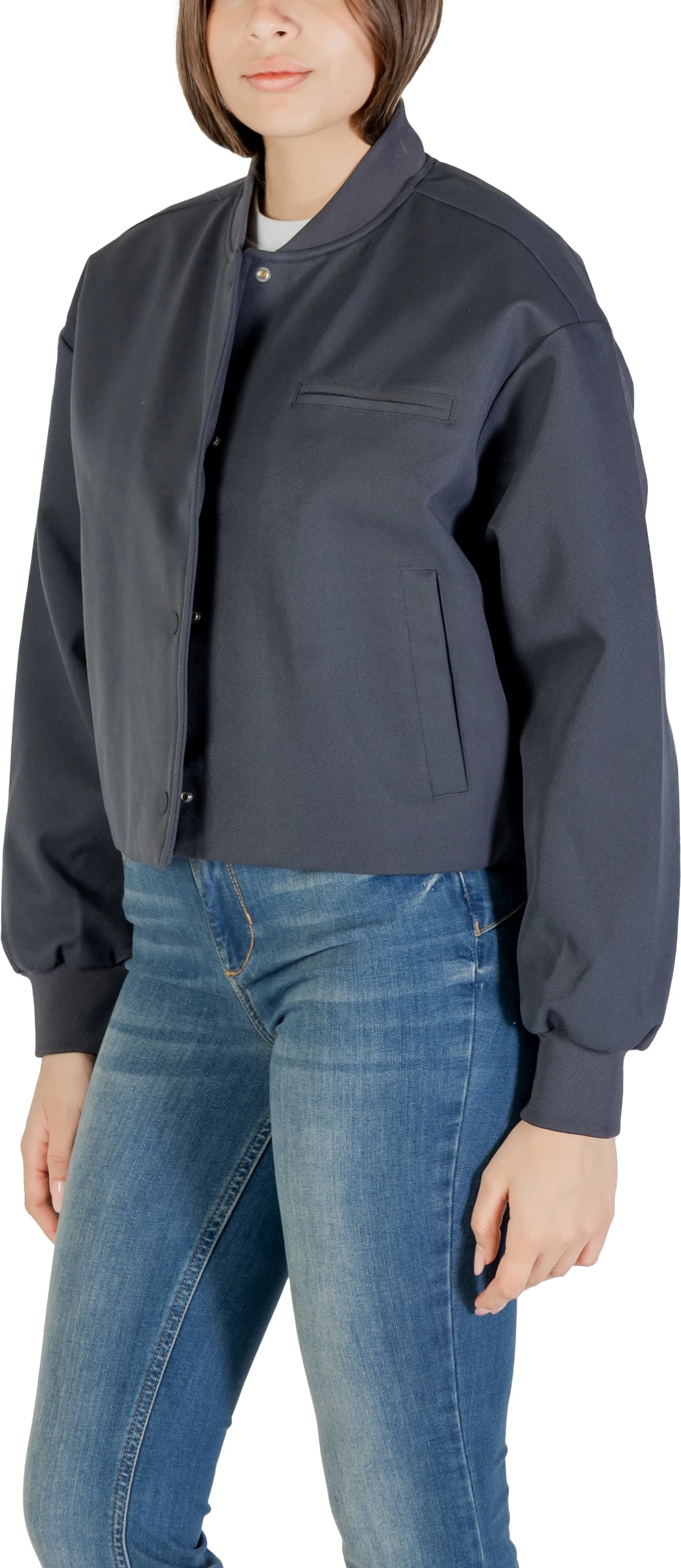 Jakne bomber e shkurtër për femra Calvin Klein Jeans J20J224970, antracit [Madhësia: S]