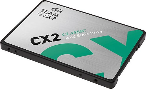 SSD i brendshëm Team Group CX2 256GB 2.5" SATA III, argjendtë/jeshile