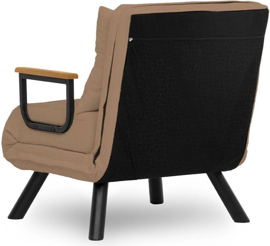 Krevate-kolltuk një vendësh Sando, kafe e çelët, Atelier del Sofa