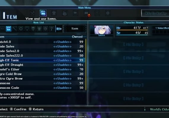 Death end re;Quest - Healing Item Set DLC EN/JA/ZH Global