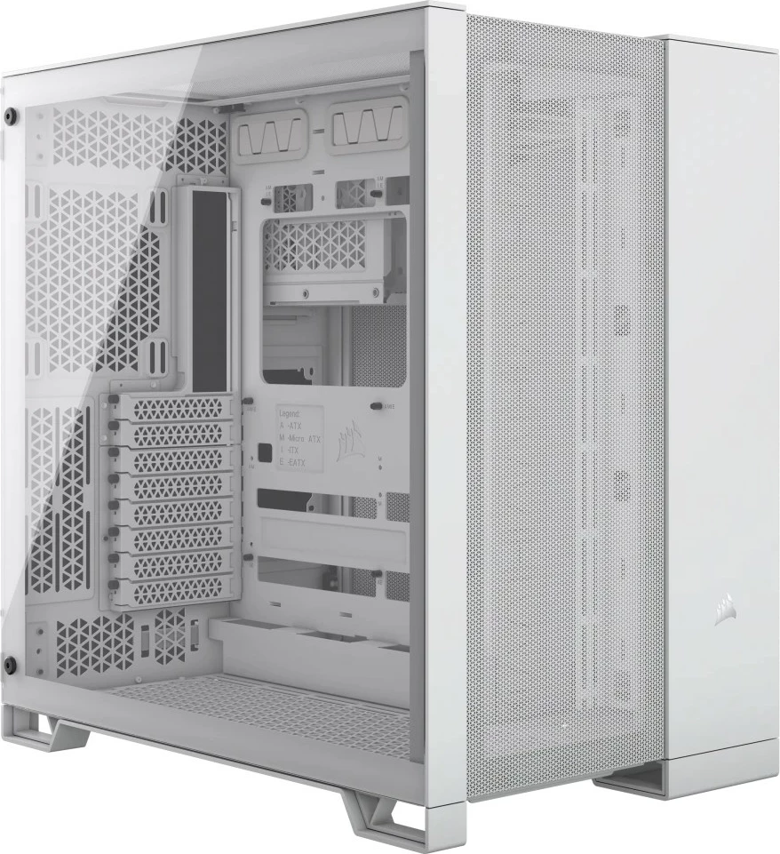 Kasë Corsair 6500D Airflow, Midi Tower, xham i temperuar, e bardhë