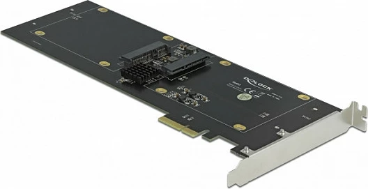 Kartelë kontrollori SATA PCIe DeLOCK, PCIe 2.0 x2, 4x SATA 6Gb/s, RAID/HyperDuo, e zezë