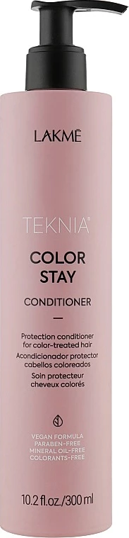 Kondicioner për flokë të ngjyrosura Lakme Teknia Color Stay për femra, 300ml