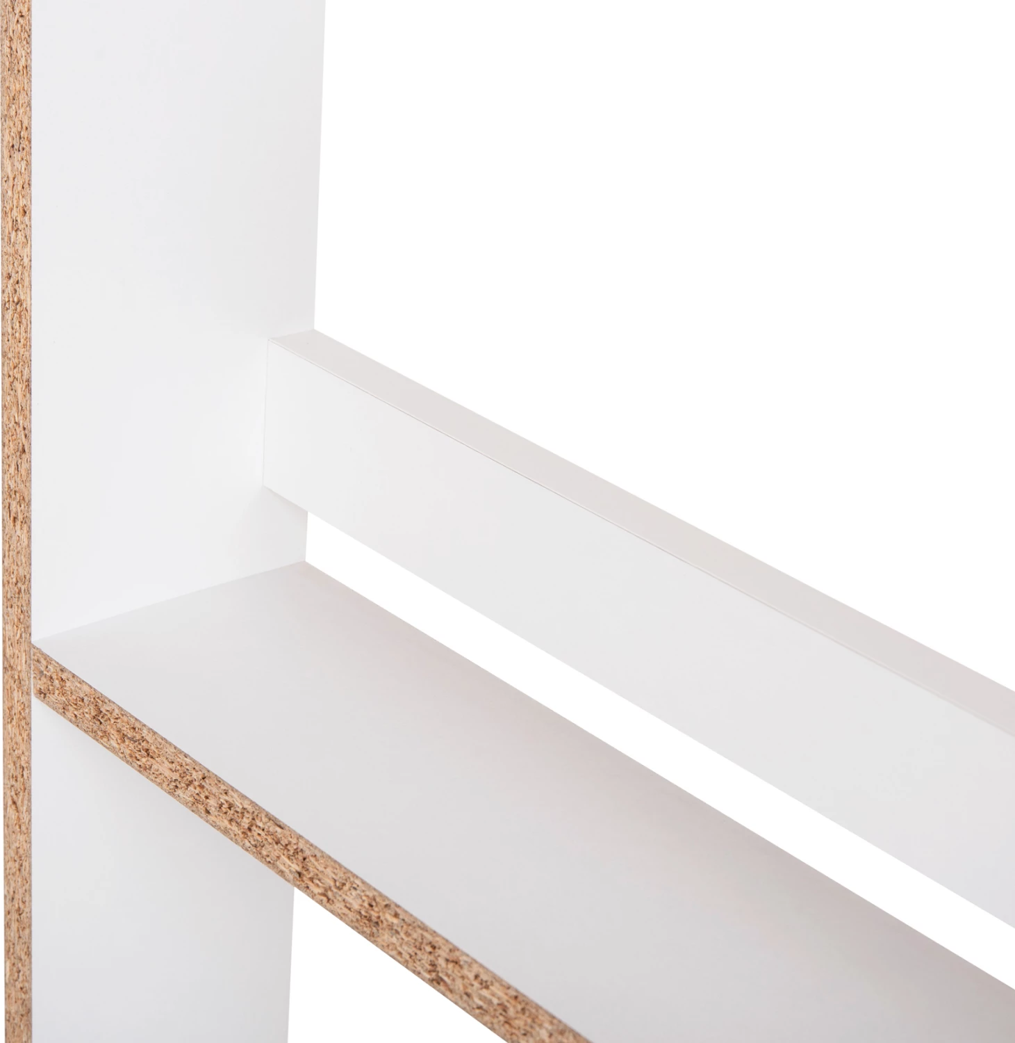 Raft muri SANI FH18224.01 melaminë, ngjyrë bardhë, 60x10x120H cm (4 rafte)