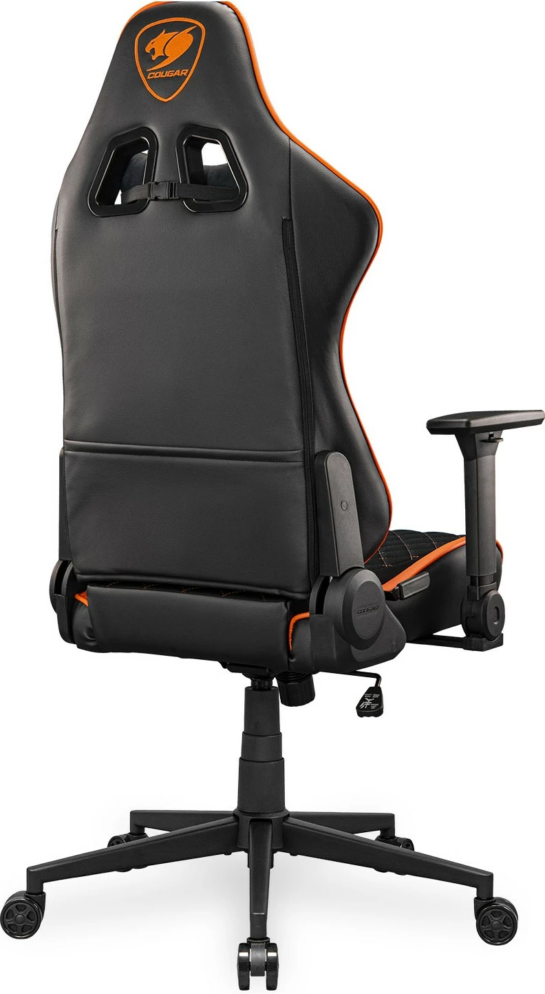 Karrige gaming Cougar Armor One V2 F, PVC/Stof, e zezë/portokalli