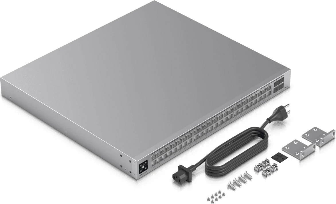 Switch Ubiquiti USW-PRO-MAX-48-POE, L3, 2.5G Ethernet, Gri