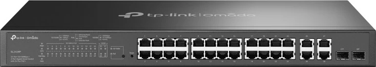 Switch TP-Link Omada SL2428P, Managed, L2, Fast Ethernet (10/100), PoE, Rack mounting, 1U