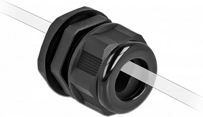 Glandë kablli DeLOCK PG29, IP68, 2 copë, 2.25 cm, e zezë
