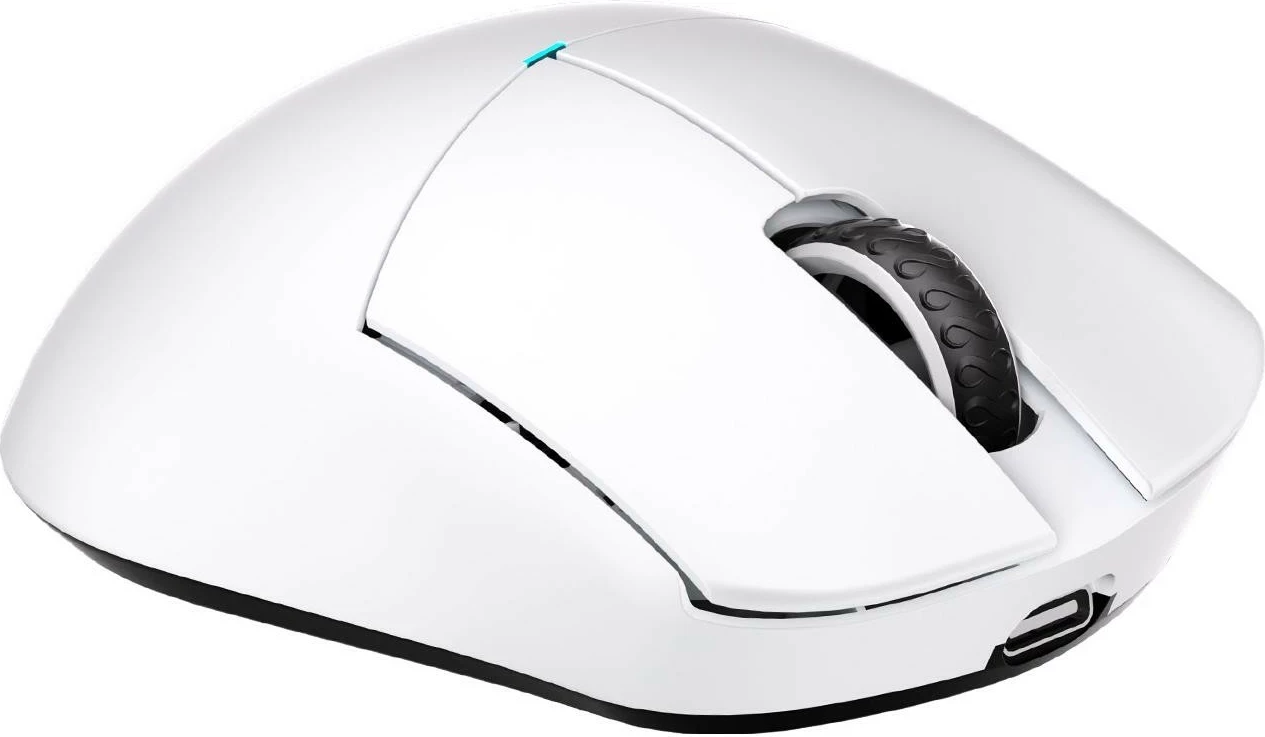 Maus gaming Lamzu Paro Aurora, wireless 2.4GHz/USB-C, PAW3395 26000 DPI, i bardhë
