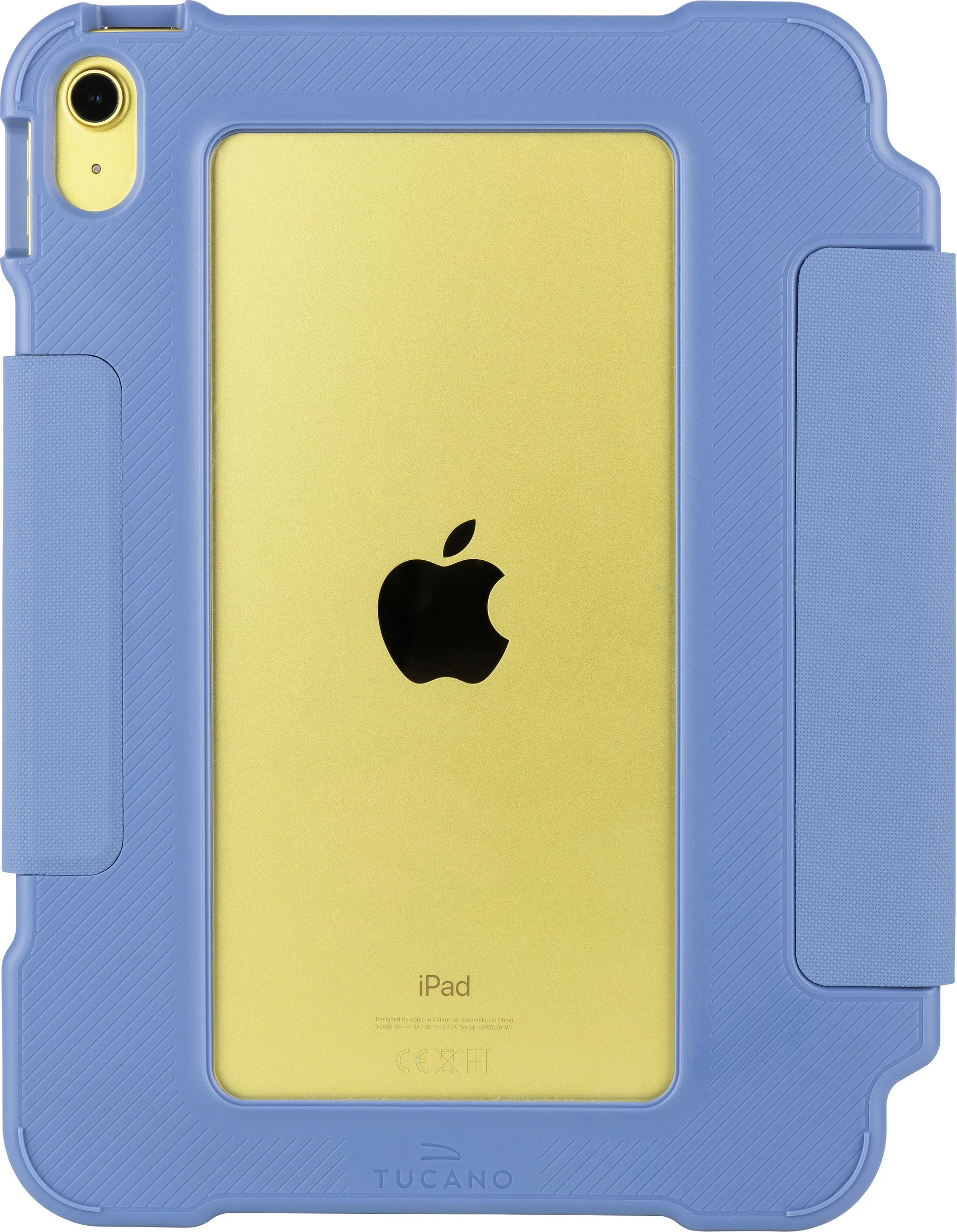 Mbështjellës folio Tucano Alunno për iPad 10.9" (10th/11th Gen), rugged, stand 3 pozita, Sky Blue