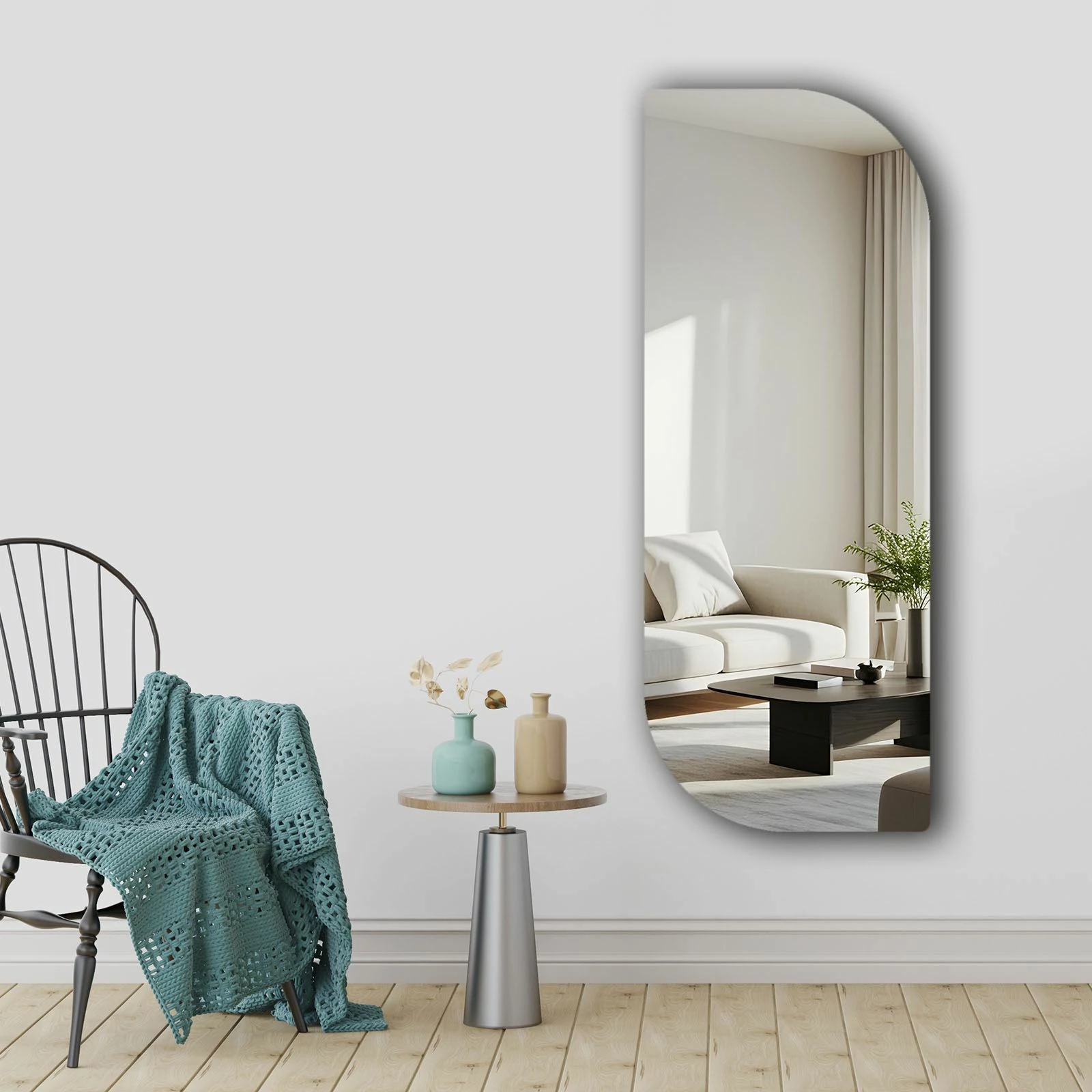 Pasqyrë Skye Decor, 52135Ayna-005, shumëngjyrëshe, 52x135cm