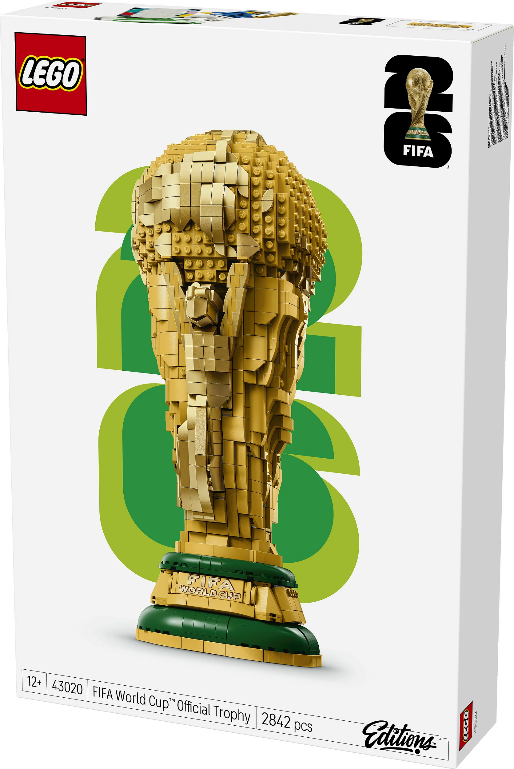 Set ndërtimi LEGO FIFA World Cup Official Trophy 43020, 2842 copë, shumëngjyrësh