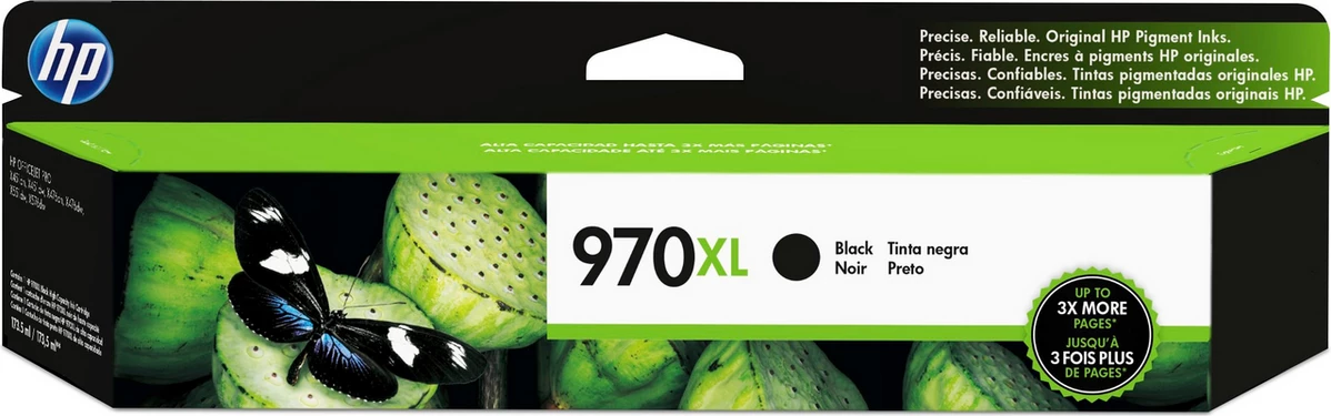 Fishek bojë, HP, 970XL CN625AE, 250 ml, rendiment 9200 faqe, XL, e zezë