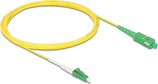 Kabllo fiber optike DeLOCK 83862, LC-SC, OS2, 3m, e verdhë