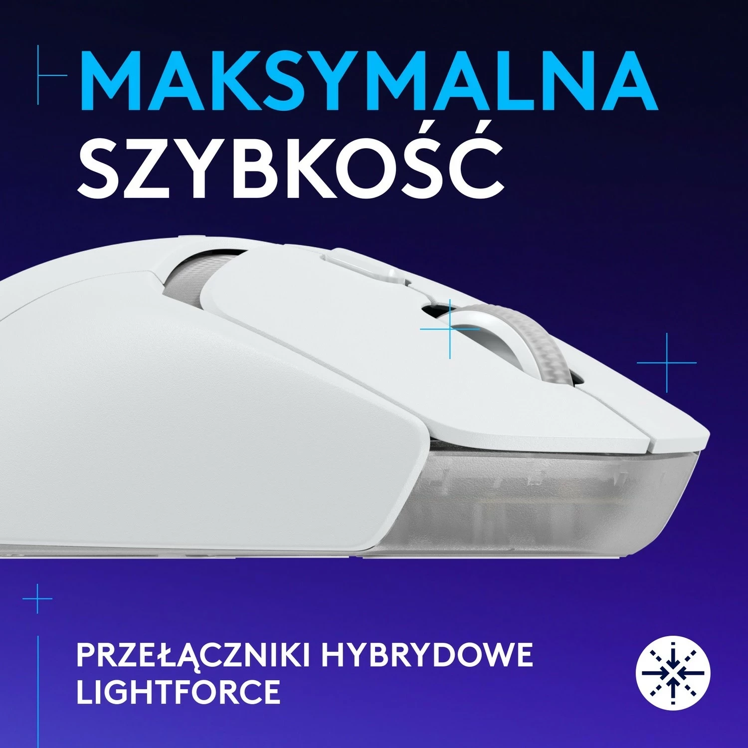 Maus Logitech G309 Lightspeed, i bardhë