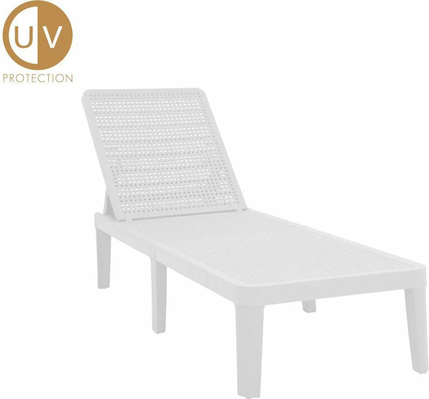 Shezlong Seagull, i bardhë, 191x55x29