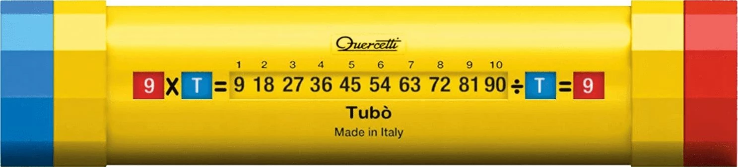 Lojë edukative Quercetti Tuba 2561 për tabelën e shumëzimit dhe pjesëtimit