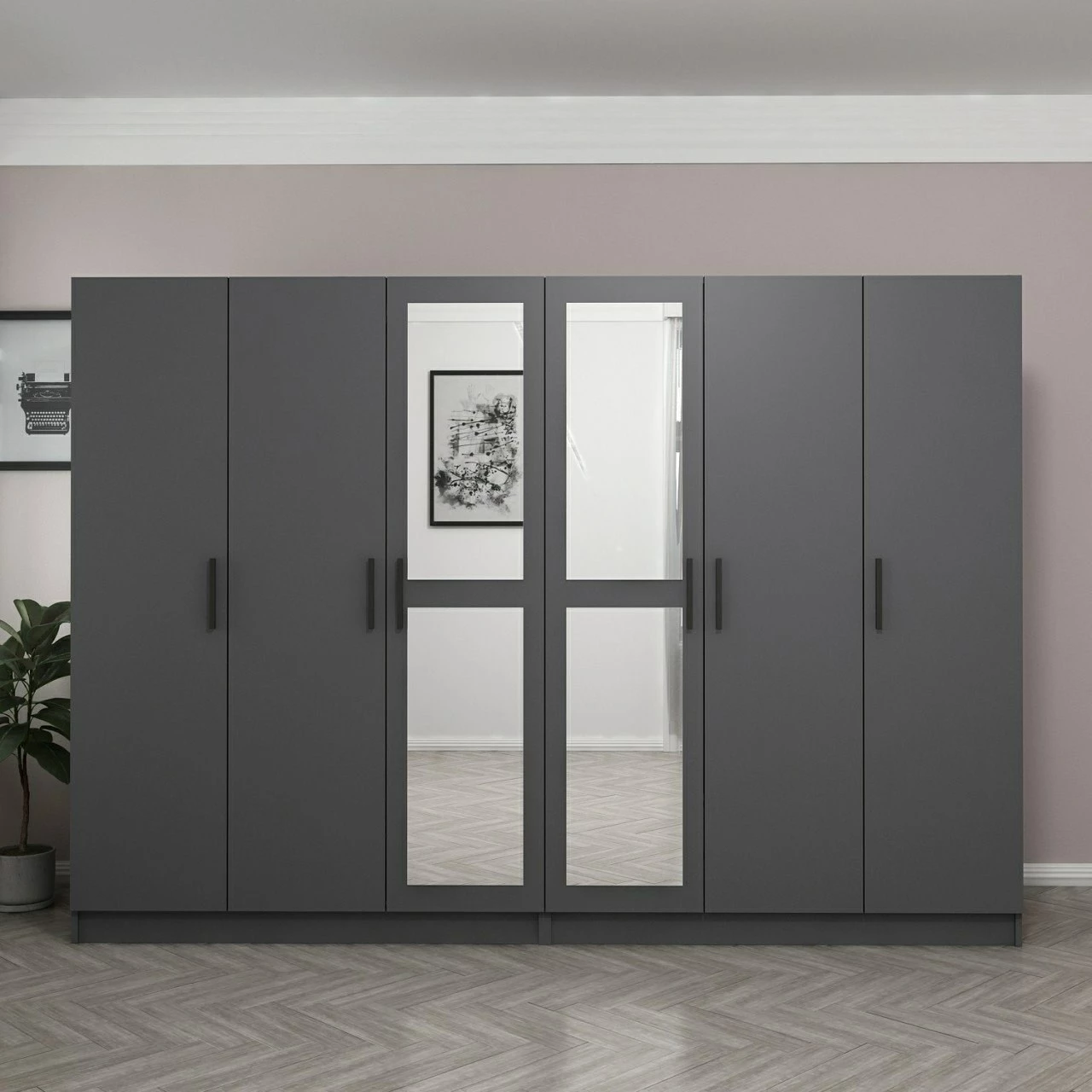 Dollap Skye Decor, anthracite, Kale - 5094
