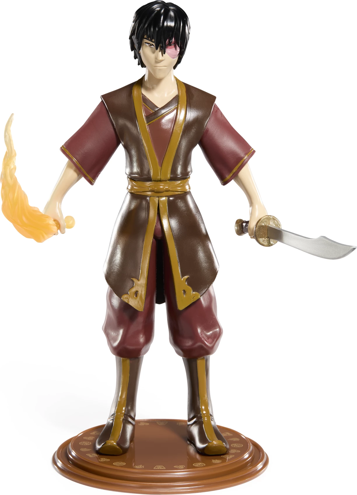 Figurë koleksionuese Noble Collection Bendyfigs Zuko 19 cm, me stendë dhe aksesorë