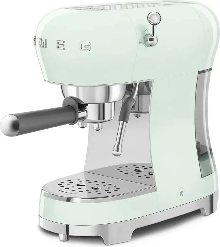 Makinë espresso Smeg ECF02PGEU, 15 bar, 1350 W, rezervuar 1 L, pastel green