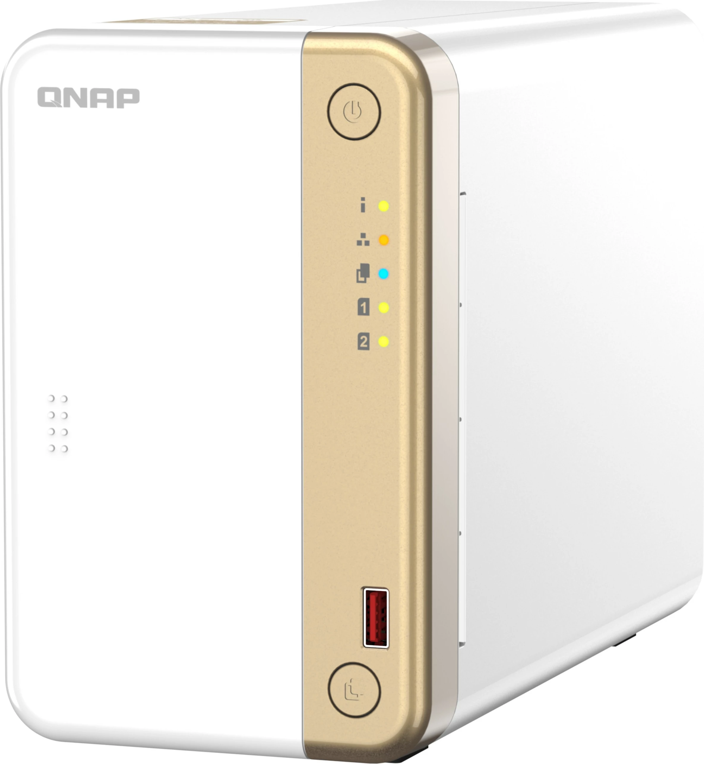 NAS QNAP TS-262, Intel Celeron N4505, 4GB RAM, Tower, QTS, bardhë/ari