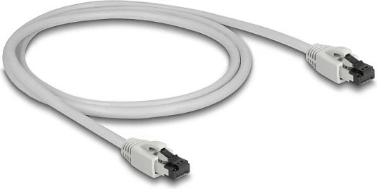 Kabllo rrjeti DeLOCK RJ45 Cat8.1 S/FTP 1m 40Gbps, gri