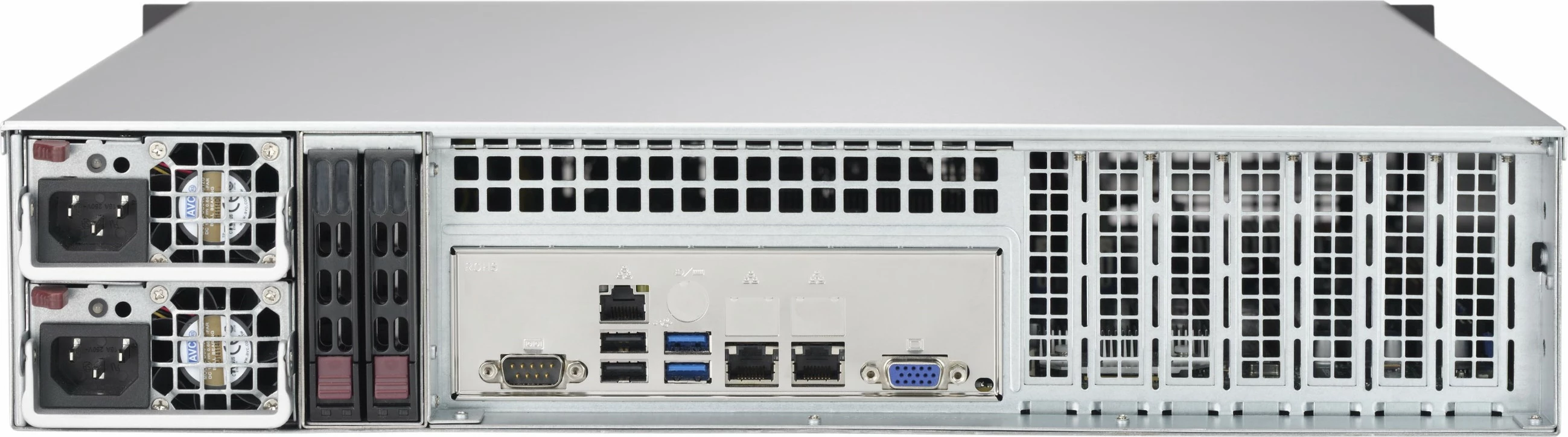 Kasë serveri Supermicro CSE-825MBTQC-R802LPB, Rack, ATX, EATX, 2U, e zezë