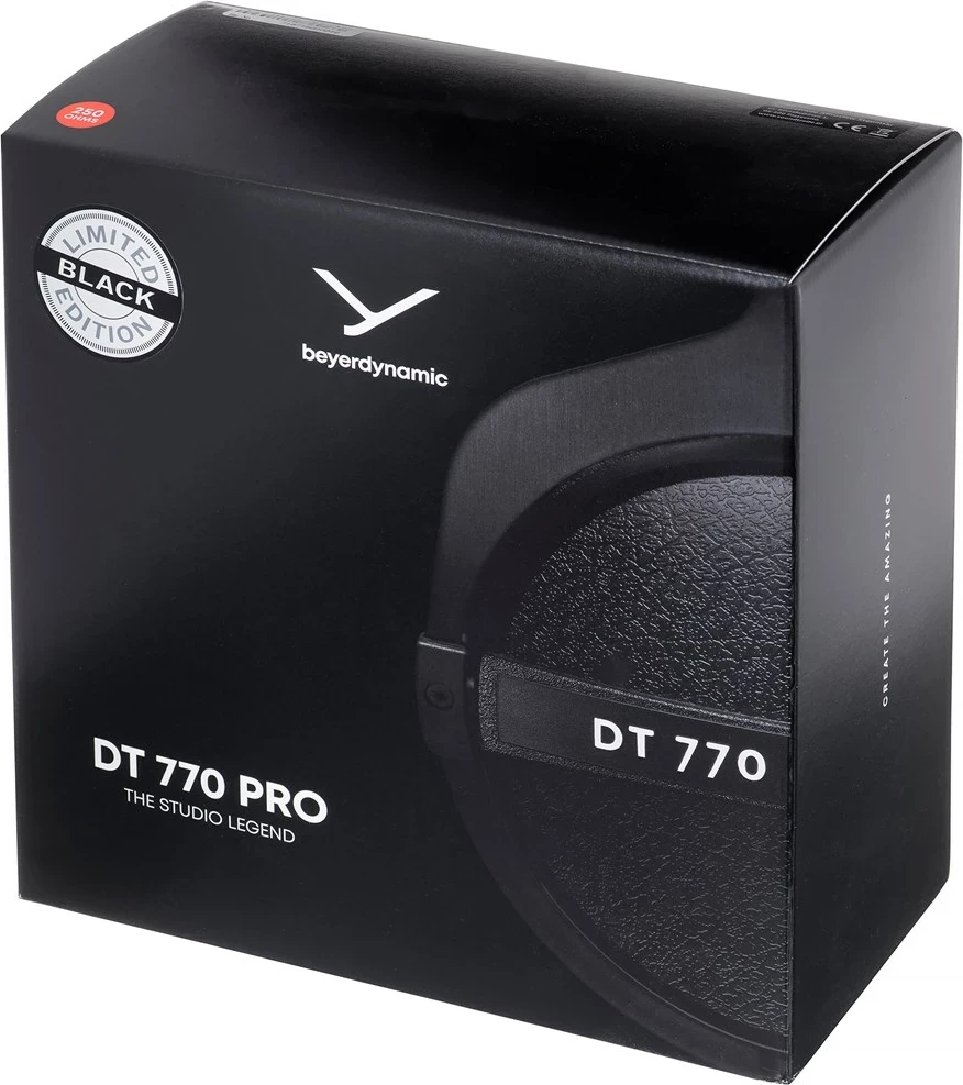 Kufje Beyerdynamic DT 770 PRO 250 OHM, Edicioni i Kufizuar, të mbyllura, të zeza