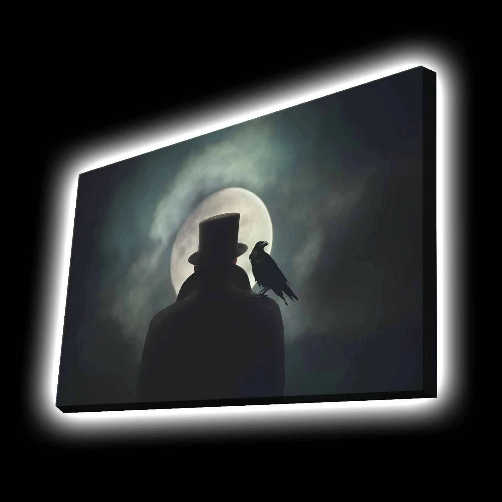 Pikturë dekorative në kanavacë me drita LED, shumëngjyrëshe, 45x70cm, 4570KTLGDACT - 014