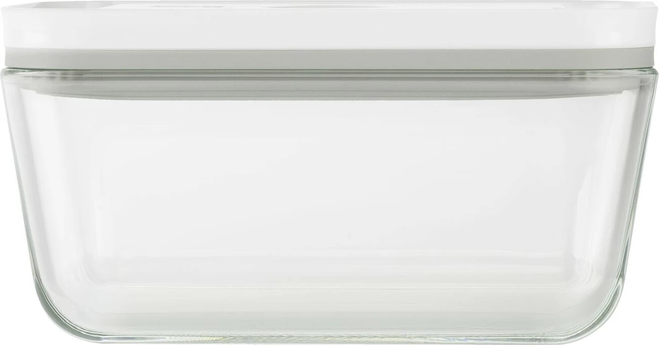 Kuti vakum qelqi Zwilling Fresh & Save 0.9L, kapak plastik, rezistente 180°C, gri/transparente
