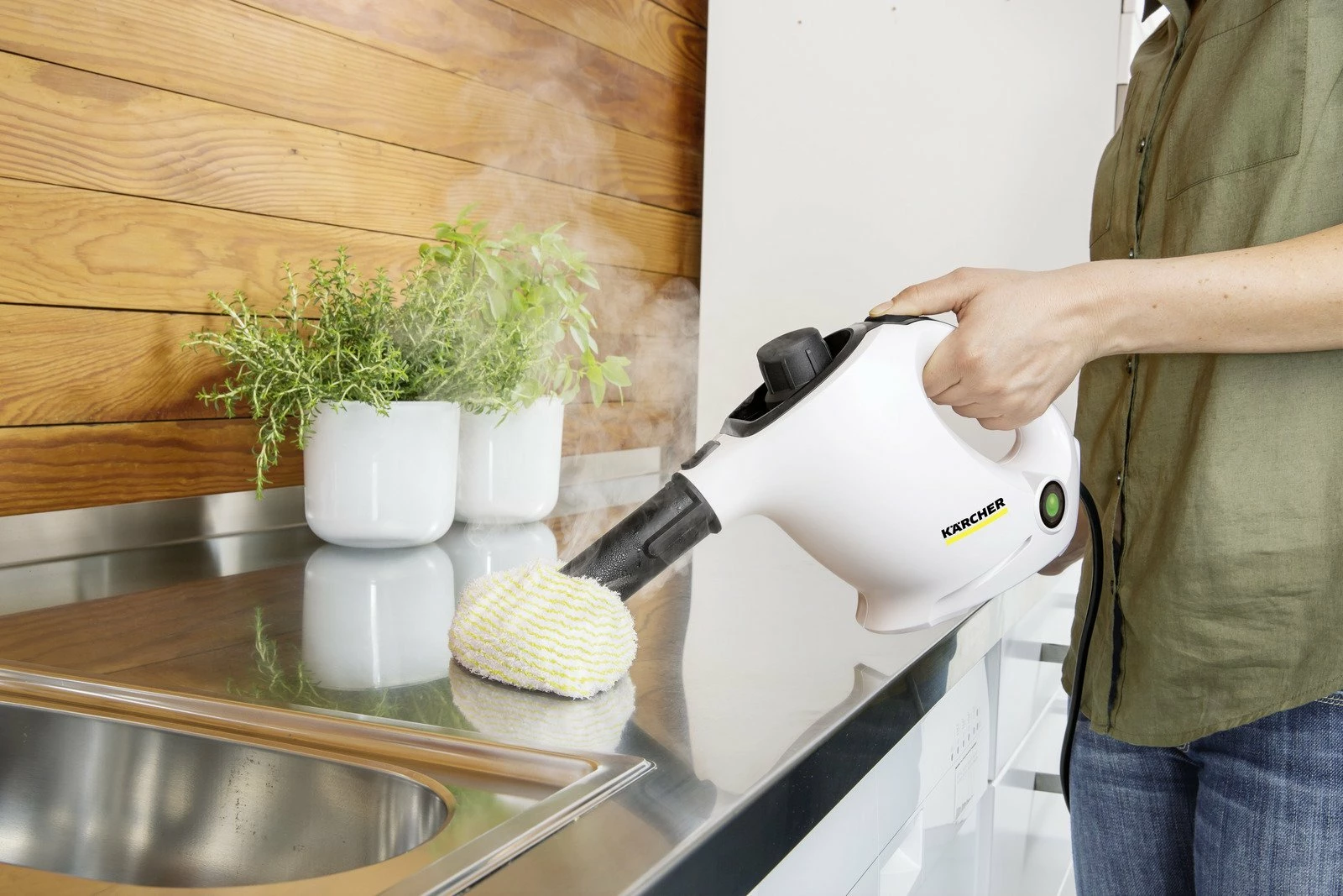 Pastrues me avull Karcher SC 1 1.516-400.0 1200W 0.2L 3 bar, i bardhë