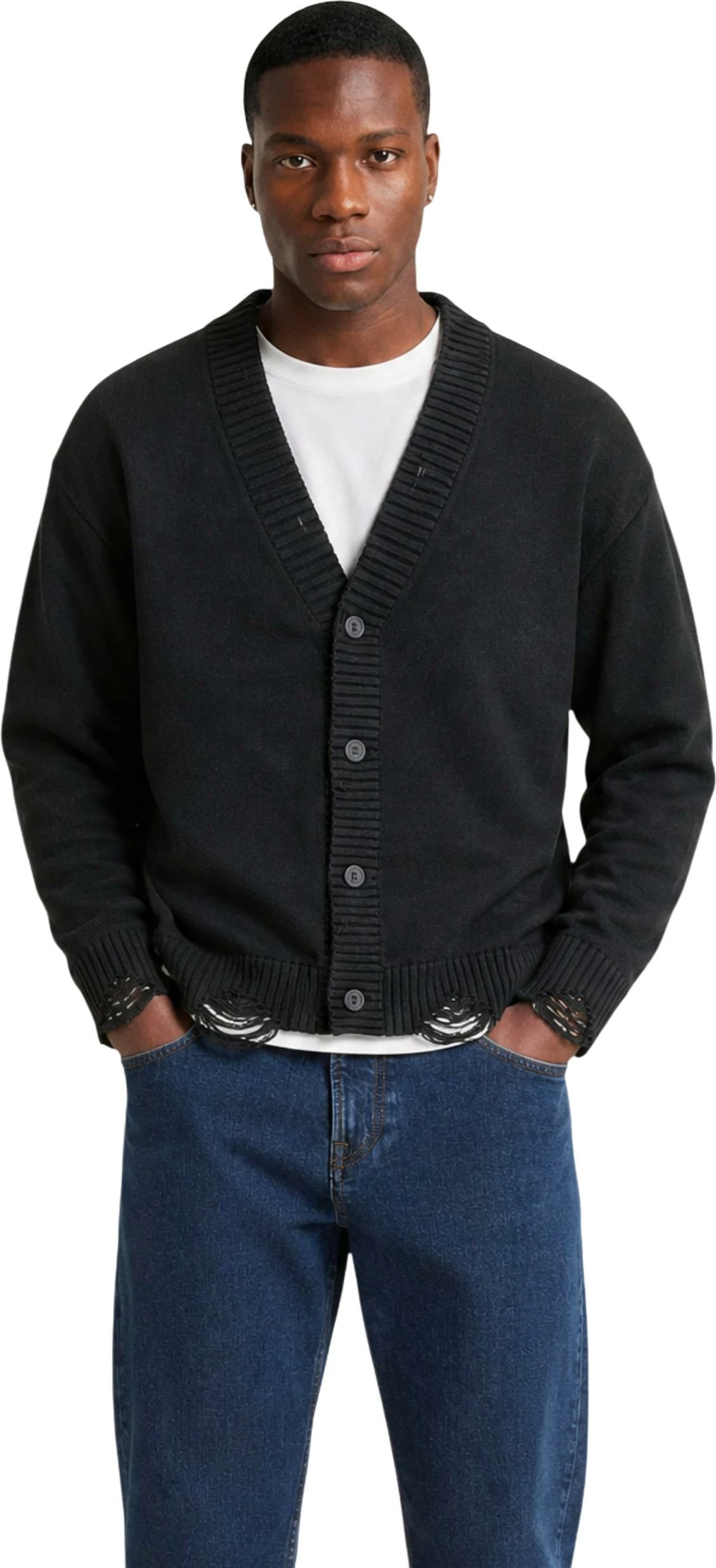 Xhemper kardigan për meshkuj Only & Sons Onstune Ds Crop 22039814, i zi