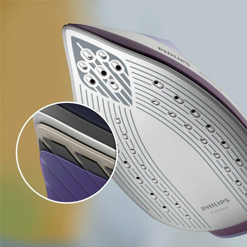 Hekur me stacion avulli Philips PSG3000/30 2400W, vjollcë/bardhë