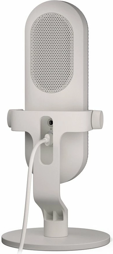 Mikrofon USB Krux Pin KRXC019, kardioid, dalje 3.5mm për monitorim, USB-C me adaptor USB-A, i bardhë